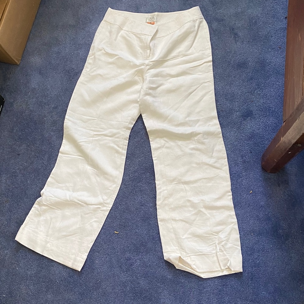Wide Leg White Pants